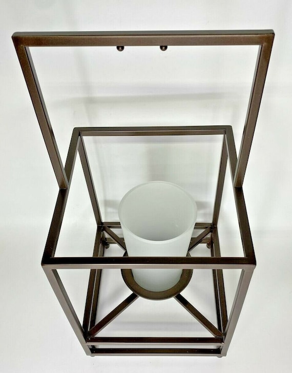 Partylite framework hanging lantern candle holder nib… Gem