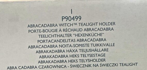 Buy Partylite Abracadabra Witch Tealight Holder Rare Retired New Online in  India - Etsy