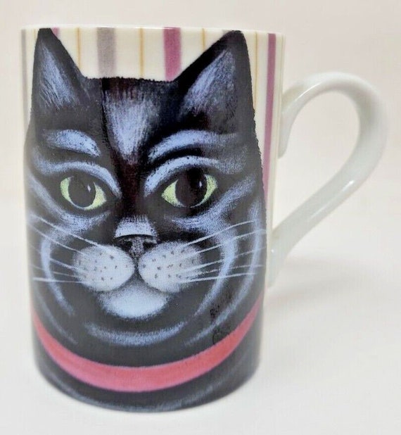 Vtg dept 56 kitty cat lovers coffee cup mug ashley