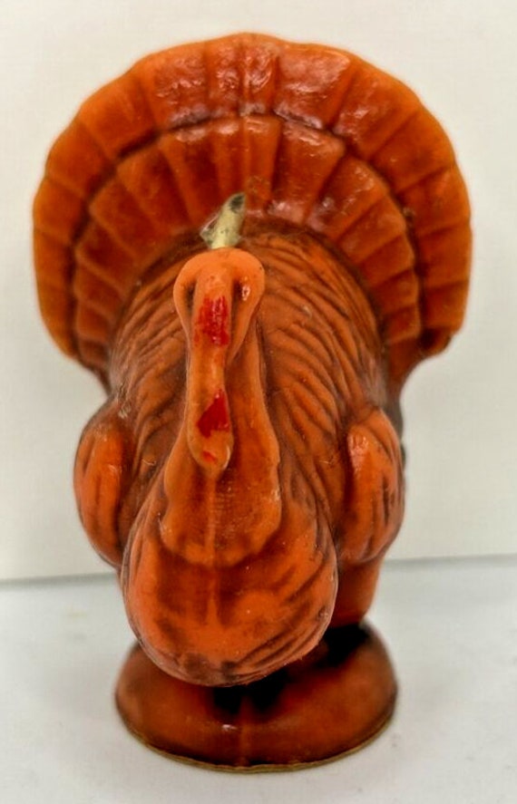Vintage gurley thanksgiving turkey candle 3" sku … - image 1