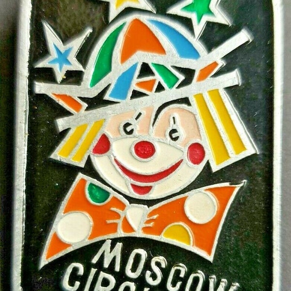 1960's russian lapel/hat pins moscow circus pb54