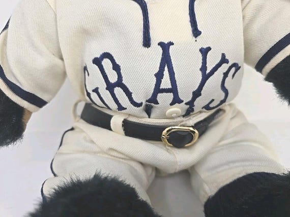 Cooperstown Bears 1938 Homestead Grays Teddy Bear Tags Box & Certificate MSA View 5