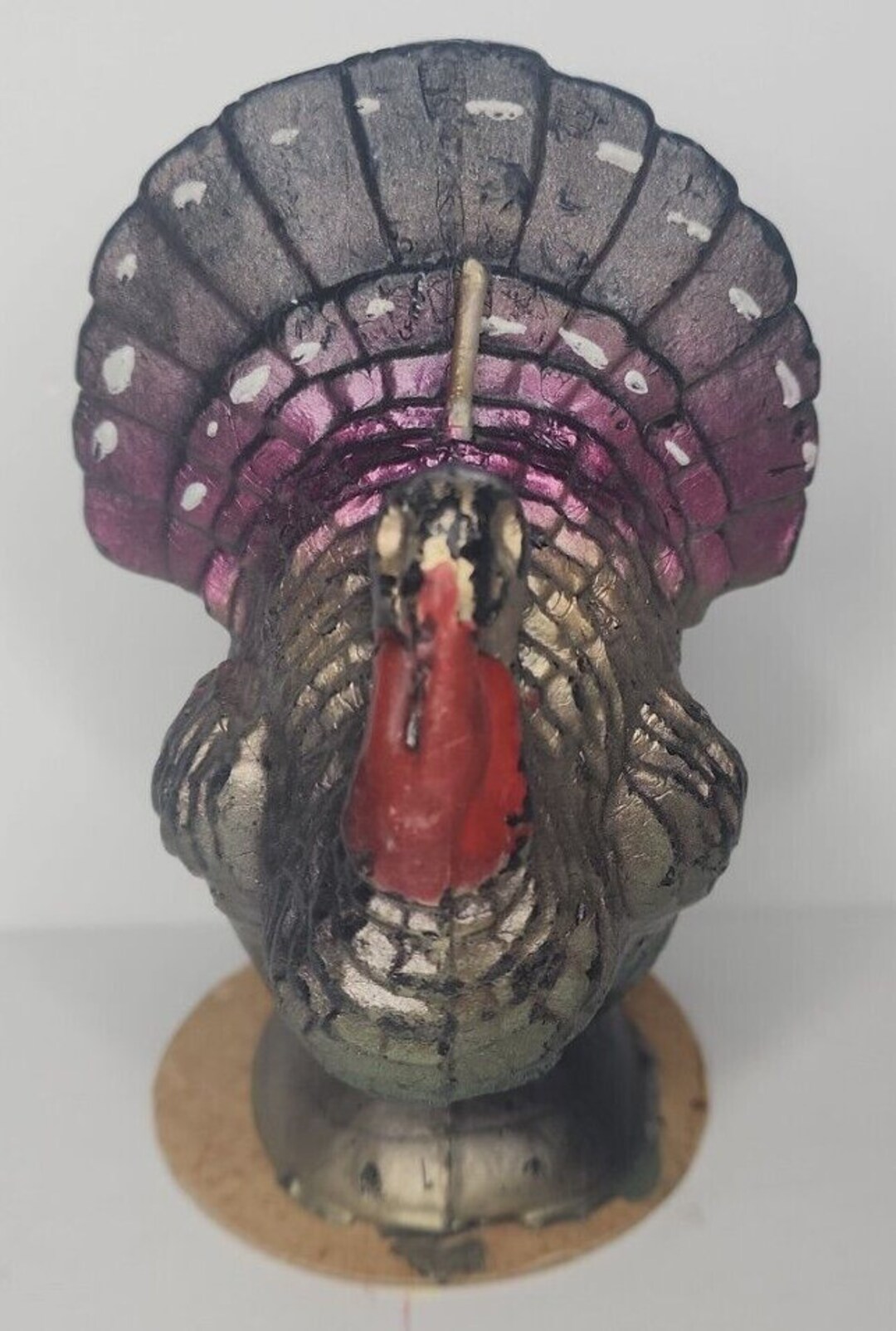 Vintage Gurley Novelty Thanksgiving Holiday Wax Candle Tom Etsy
