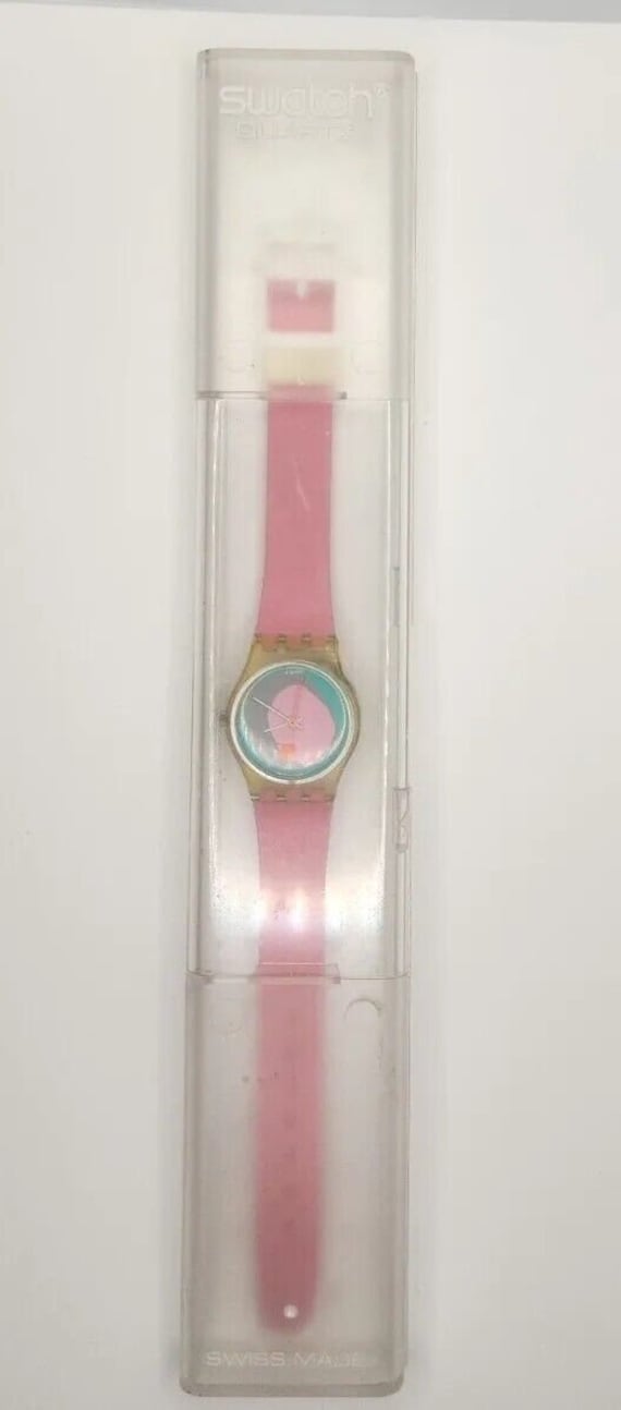 Swatch - Luna Di Capri LK109 Watch AG 1987 Pink, G