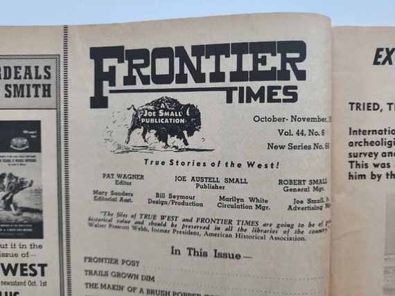 Frontier times vintage magazine nov, 1970 "mojave… - image 3