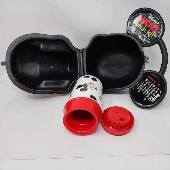 Vintage disney mickey mouse head lunch box kit origin… Gem
