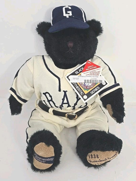 Cooperstown Bears 1938 Homestead Grays Teddy Bear Tags Box & Certificate MSA View 2