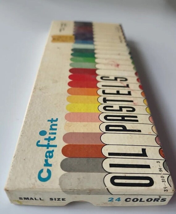 1970's Craftint Oil Pastels 23 Colors Set 510 Used Fu… - Gem