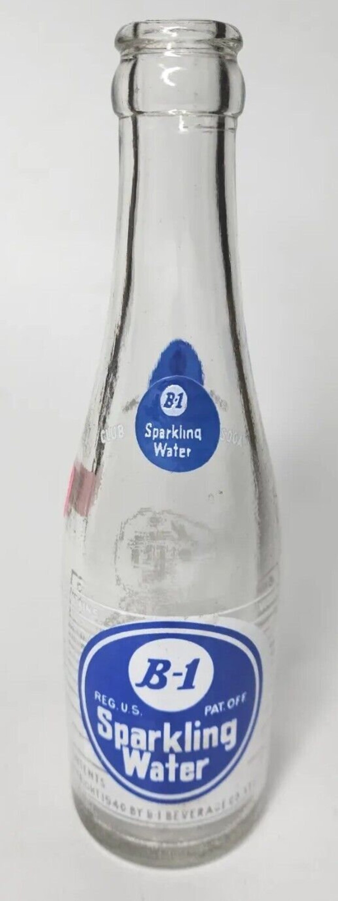 Vtg 1960's Acl Soda Bottle 7oz B1 Sparkling Water Club Soda St. Louis
