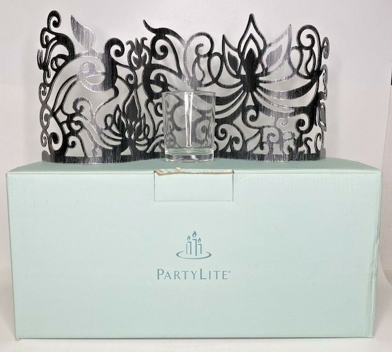 Vintage Retired Partylite lotus scroll centerpiec… - image 1