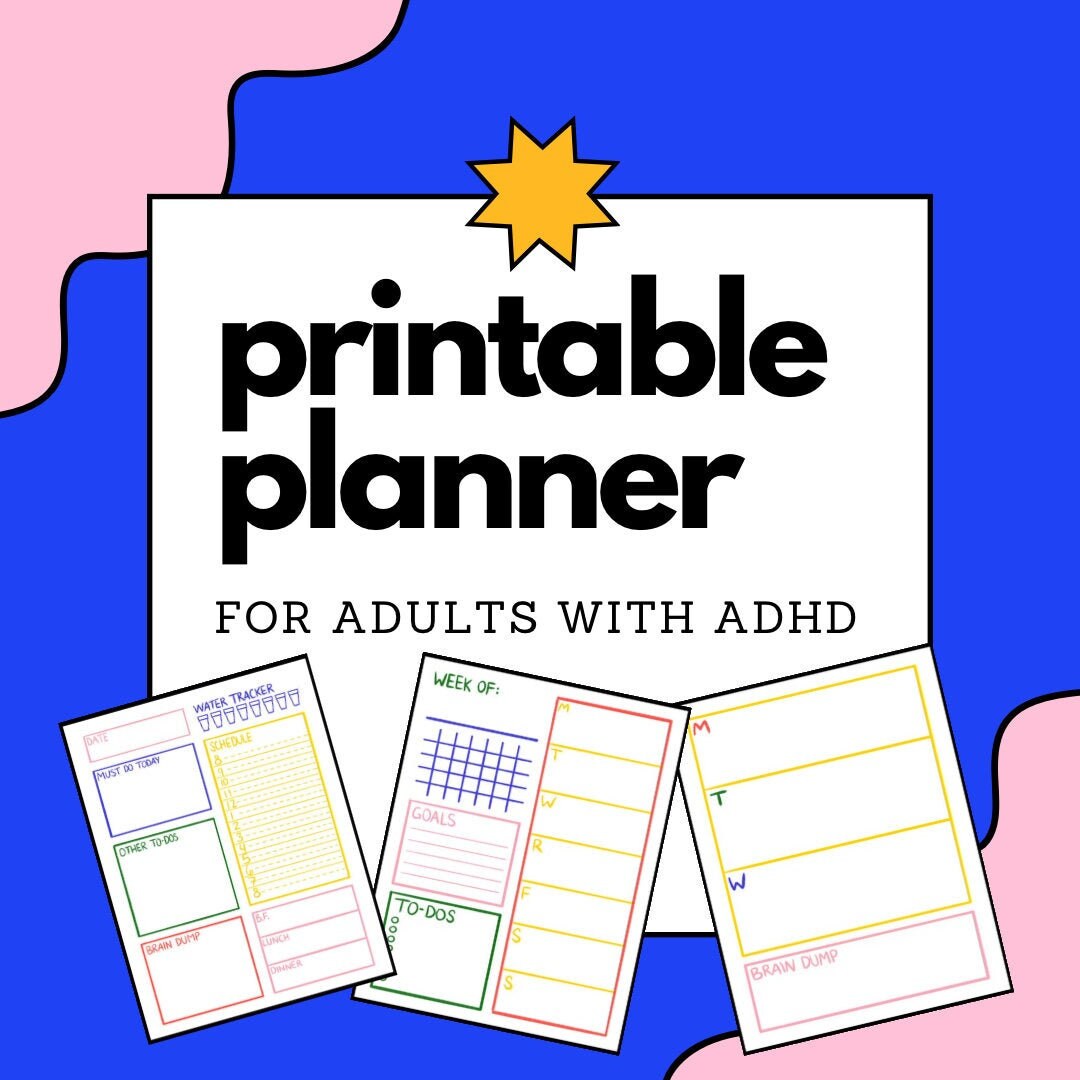 Free Printable Adhd Planner