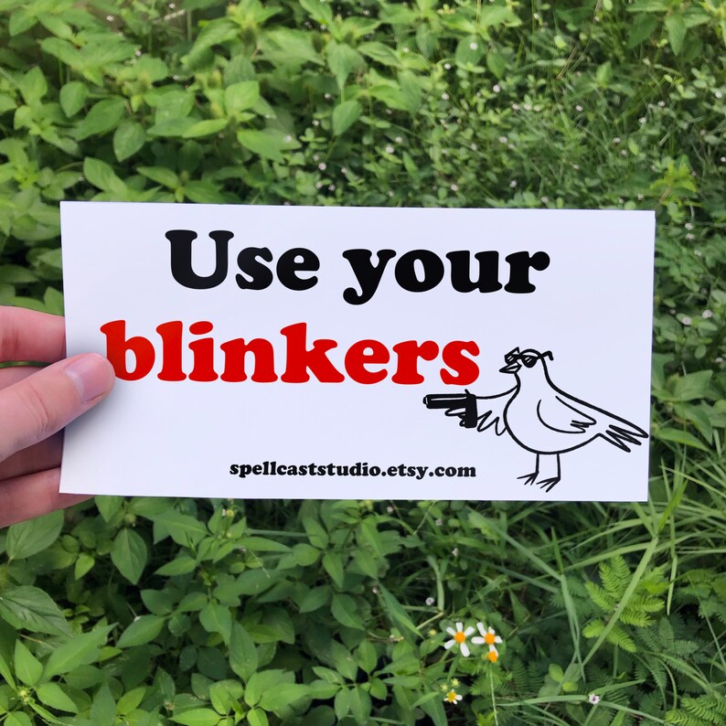 Use Your Turn Signal Funny Gen Z Bumper Stickers 3.75x7.5 Etsy