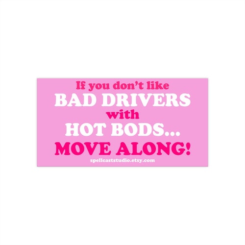 Funny Gen Z Bumper Sticker Bad Driver Vinyl Sticker for Cars Etsy Canada