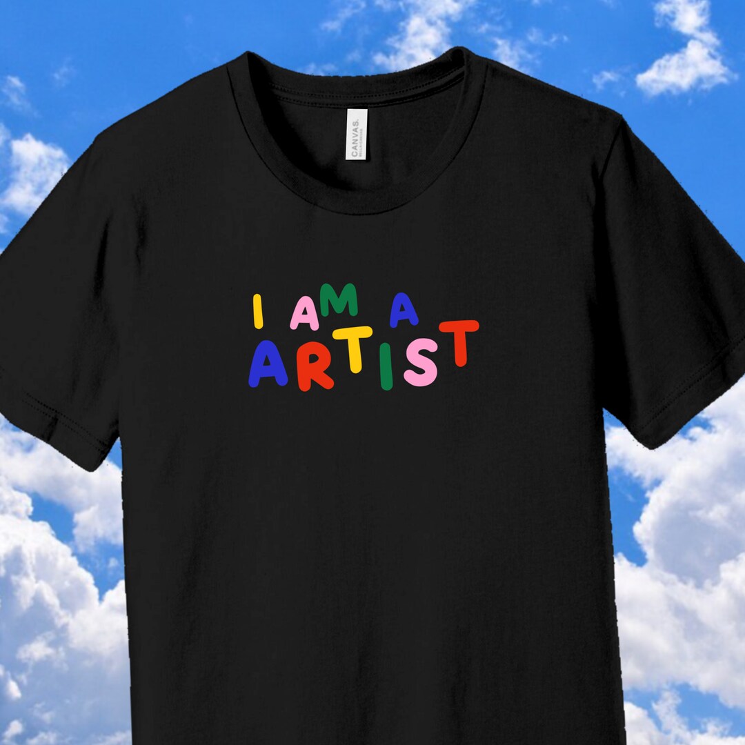 Camiseta de artista, camiseta de arcoíris para artistas, soy un artista ...