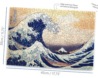 神奈川沖浪裏 ジグソーパズル 大人向け | 葛飾北斎作品 | 高級