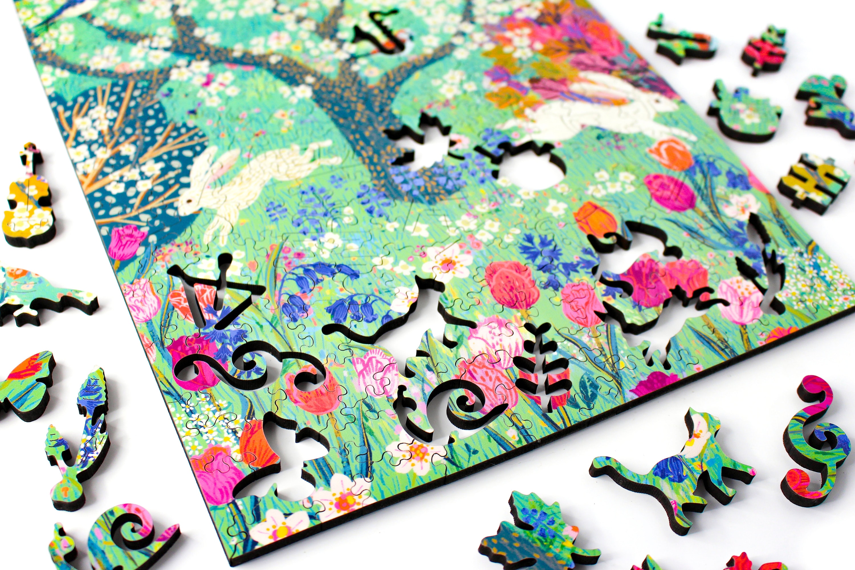 The Secret Garden Wooden Jigsaw Puzzle For Adults | Victoria Ball Artwork | Premium 215 Piece Wooden Jigsaw Puzzle | Tavern Puzzle