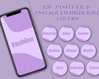 120+ Pastel Lilac Instagram Highlight Covers | IG Story Icons Covers, Instagram Stories, Text Highlights, Influencer, Blogger,Lifestyle word
