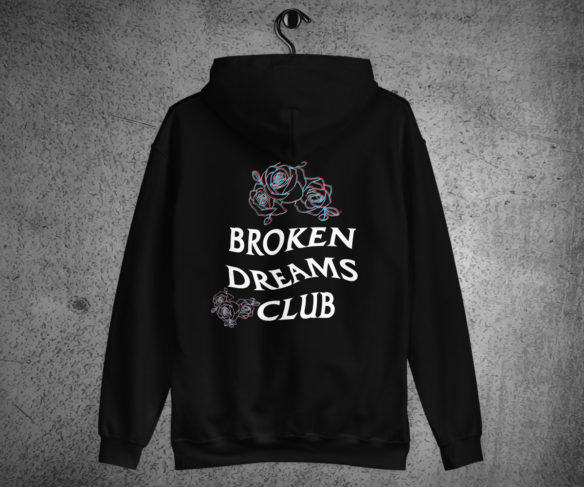 Broken Dreams Club Hoodie Soft Grunge Shirt Aesthetic Clothing Tumblr Clothing Grunge Hoodie Anti Social Club Back Print Hooded Etsy Canada
