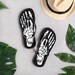 Goth Flip Flops, Skeleton Shoes, Witch Sandals, Punk Flip Flops, Goth Sandals, Gothic Slides, Summer Goth Beach, Satanic Shoes, Spooky 