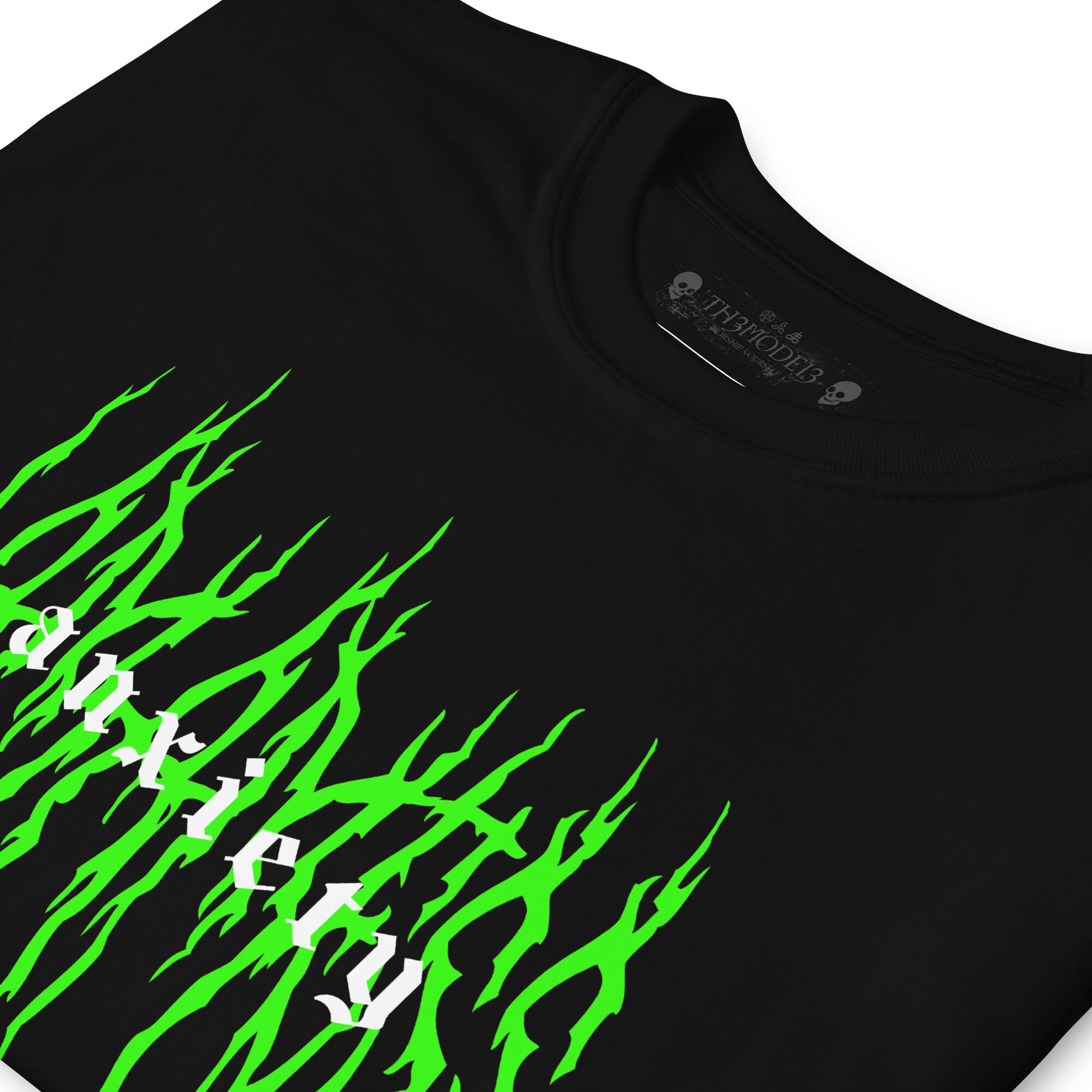 Anxiety Shirt Grunge Shirt Aesthetic Clothing Metal Font | Etsy