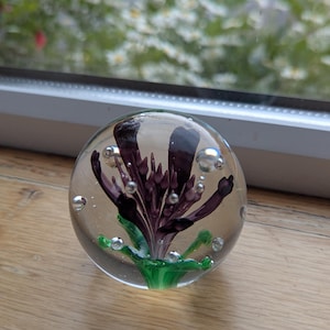 Vintage Caithness Scotland Glass Paperweight CALYPSO