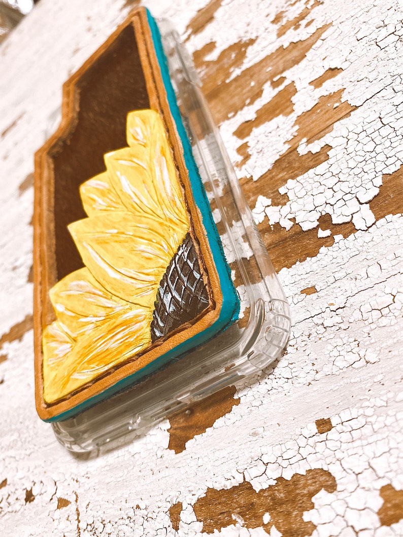 Sunflower Leather Cellphone Case
