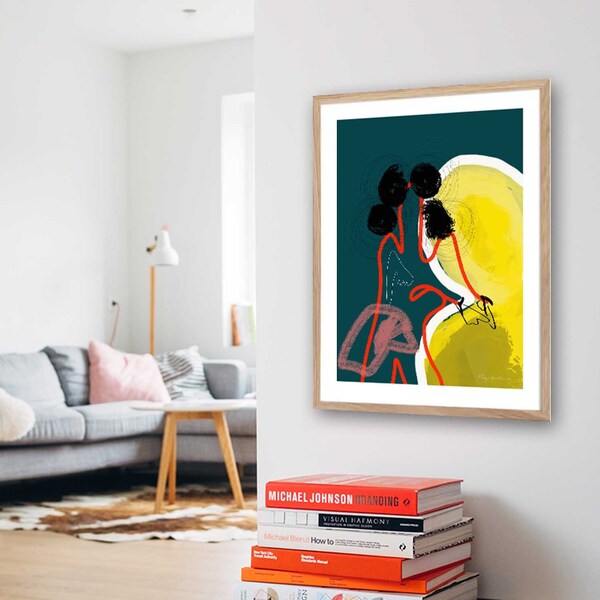 Bold Living Room Art Etsy