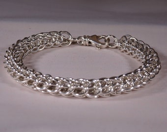 Silver Round Woven Bracelet