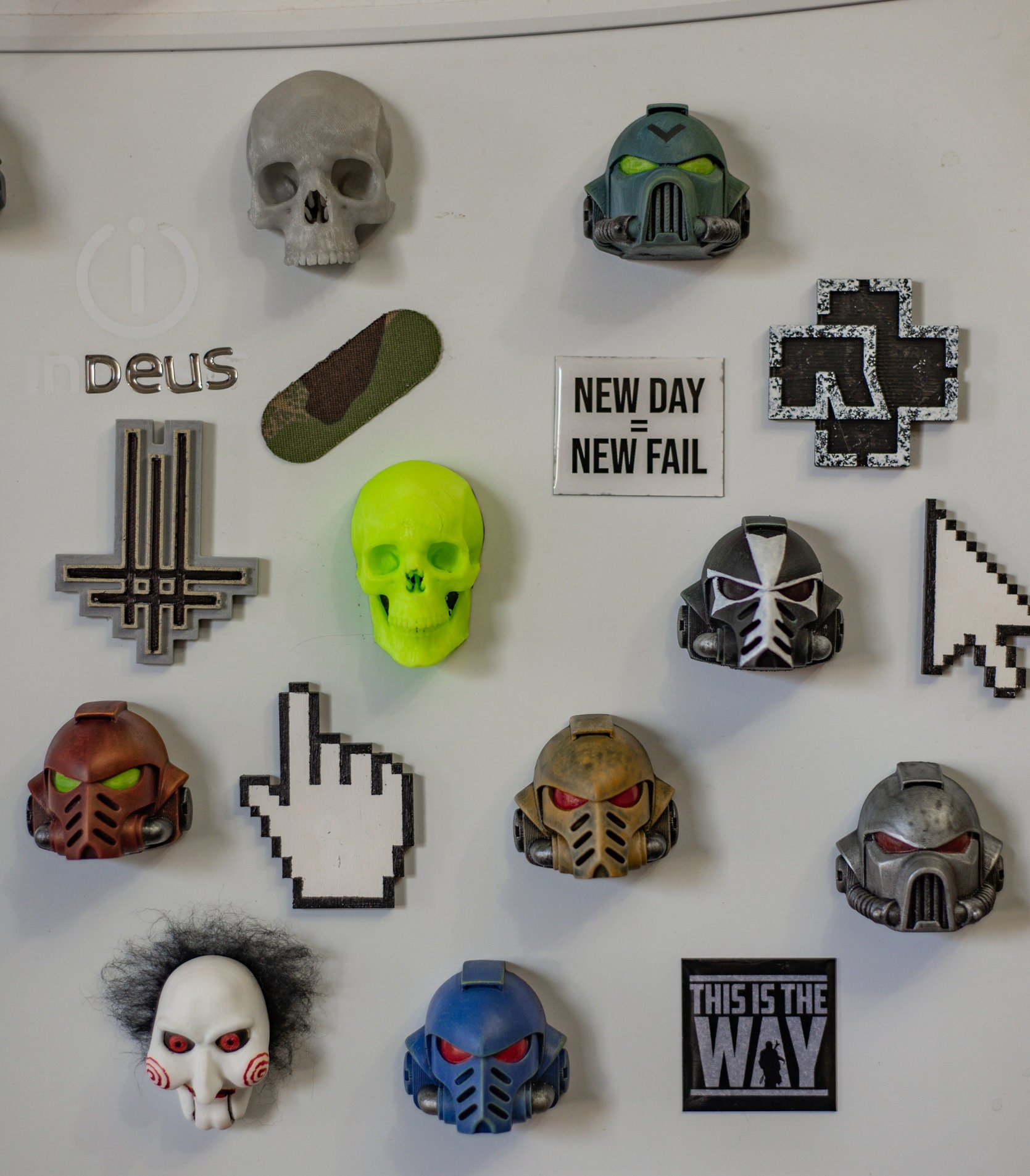 Unpainted space marine Warhammer fridge Etsy