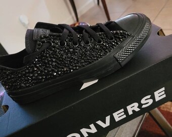 black sequin converse