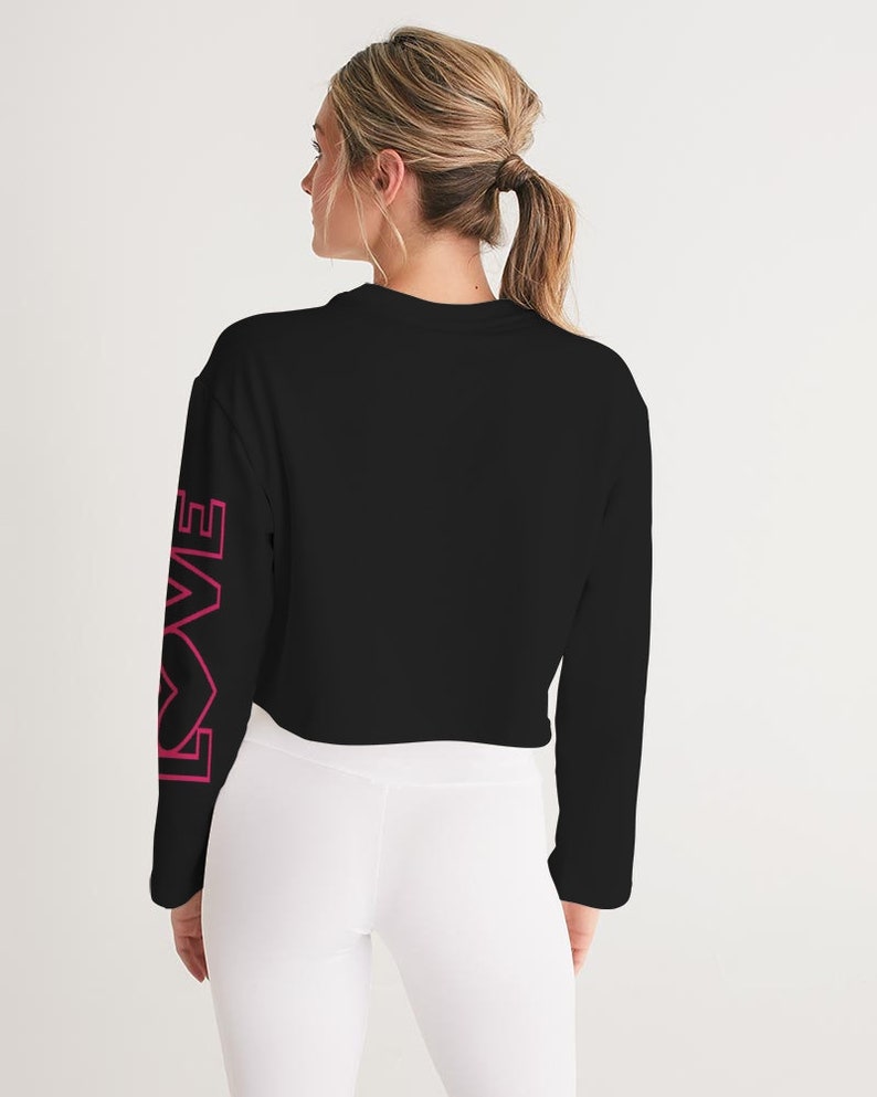 Women/'s Cropped Sweatshirt 3xs LOVE