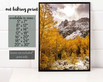 McGee Creek Fall + Winter Photography Wide Print [Hiking, Mammoth Lakes, Mountains, Eastern Sierra, Sierra Nevada, Landscape Photography]
