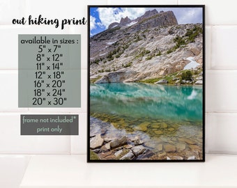 Conness Lakes Photography Print, Sierra Nevada Landscape Wall Art