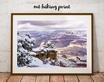 Grand Canyon Photography Print, Morning Light, Arizona Desert Landscape