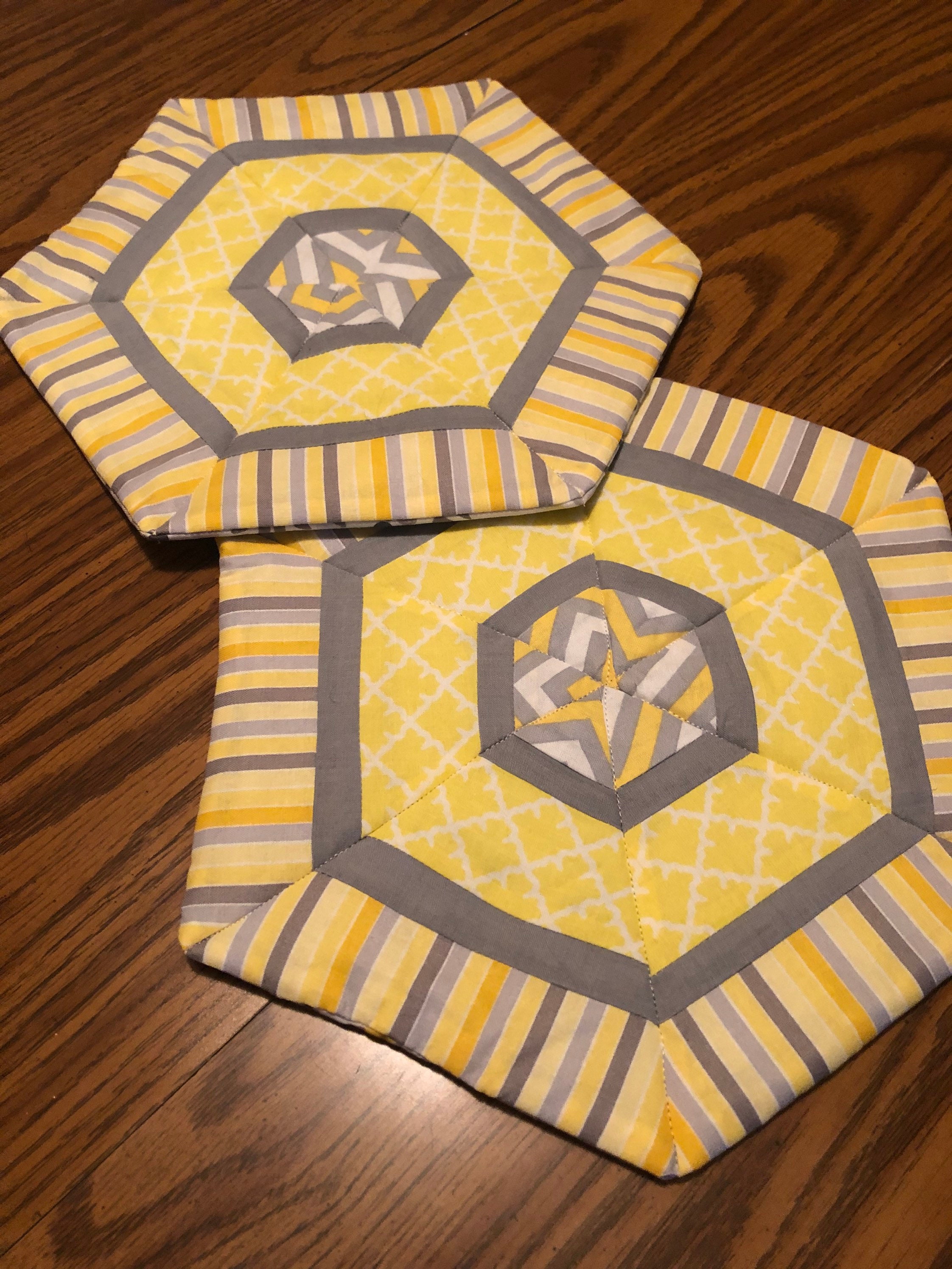 Quilted Hexagon Trivet PATTERN Quilted Trivet PATTERN Etsy UK