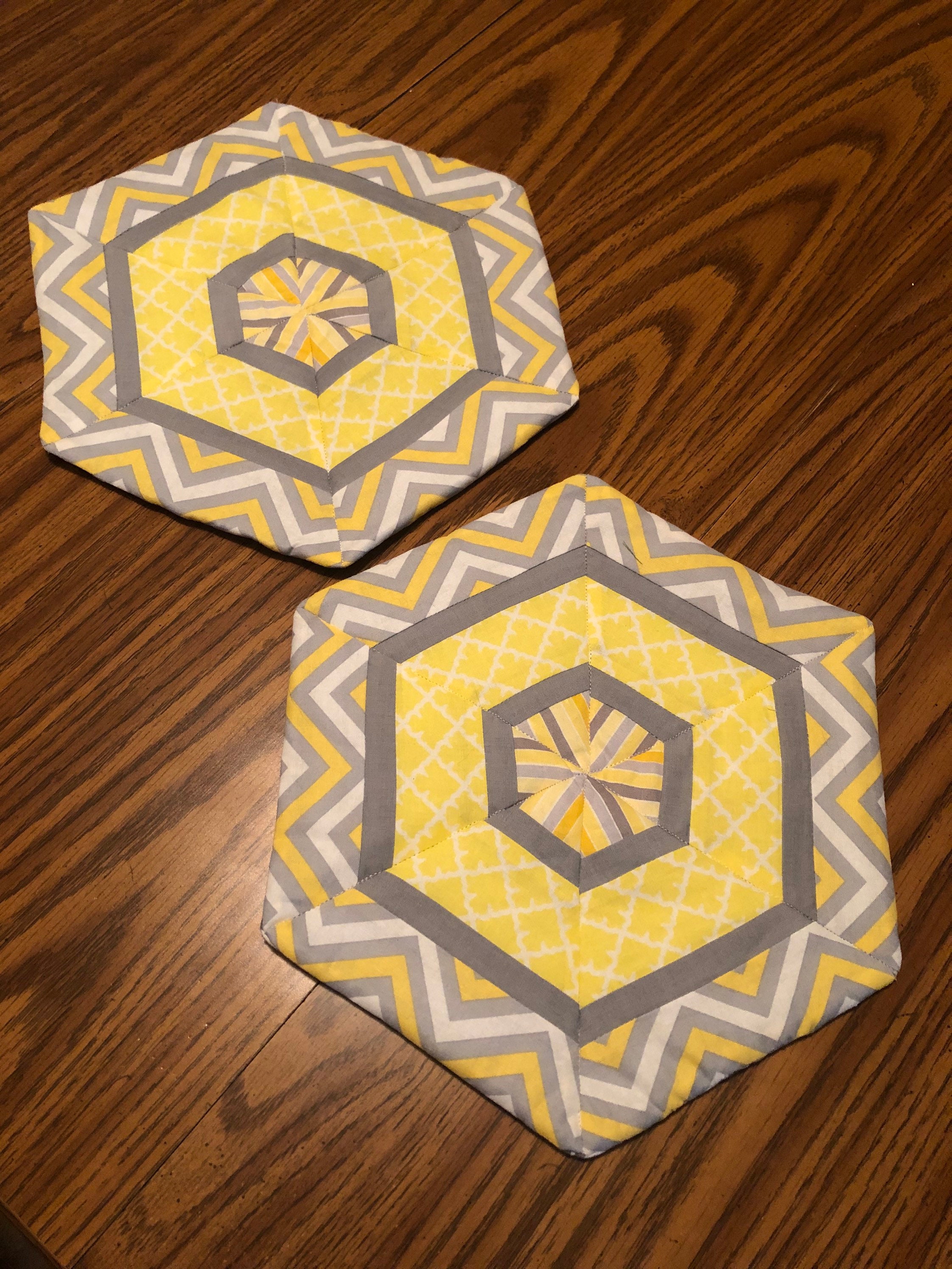 Quilted Hexagon Trivet PATTERN Quilted Trivet PATTERN Etsy UK