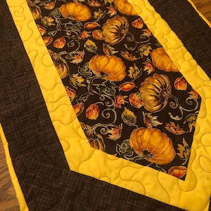 Fall table runner, Quilted table runner