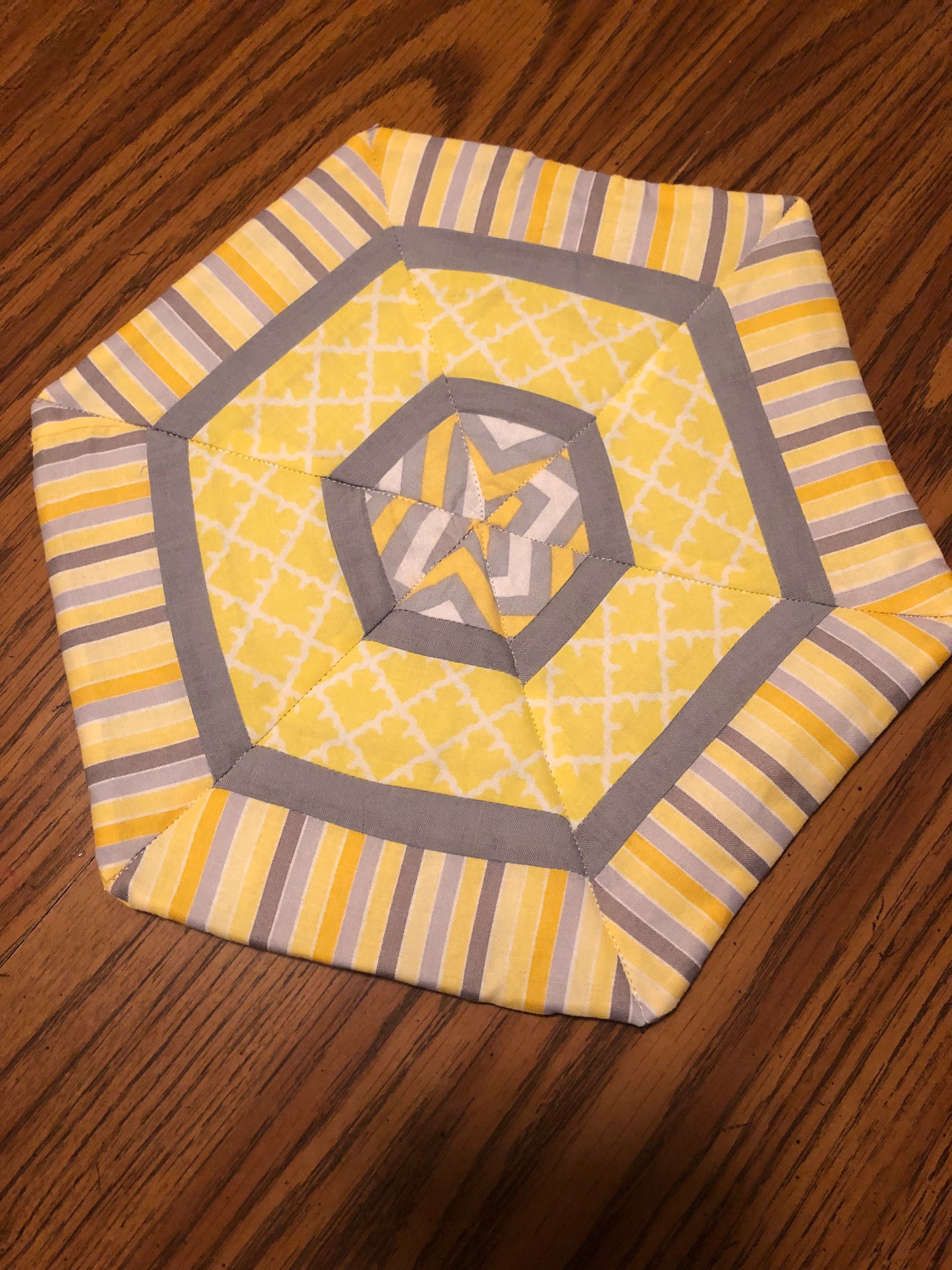 Quilted Hexagon Trivet PATTERN Quilted Trivet PATTERN Etsy UK