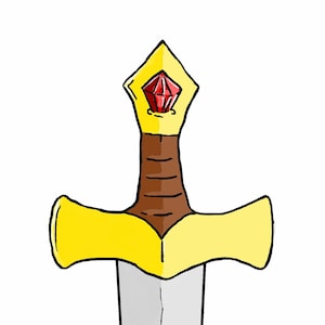 Sword in the Stone King Arthur/Knights/Medieval Image with CUSTOM Name for Kids