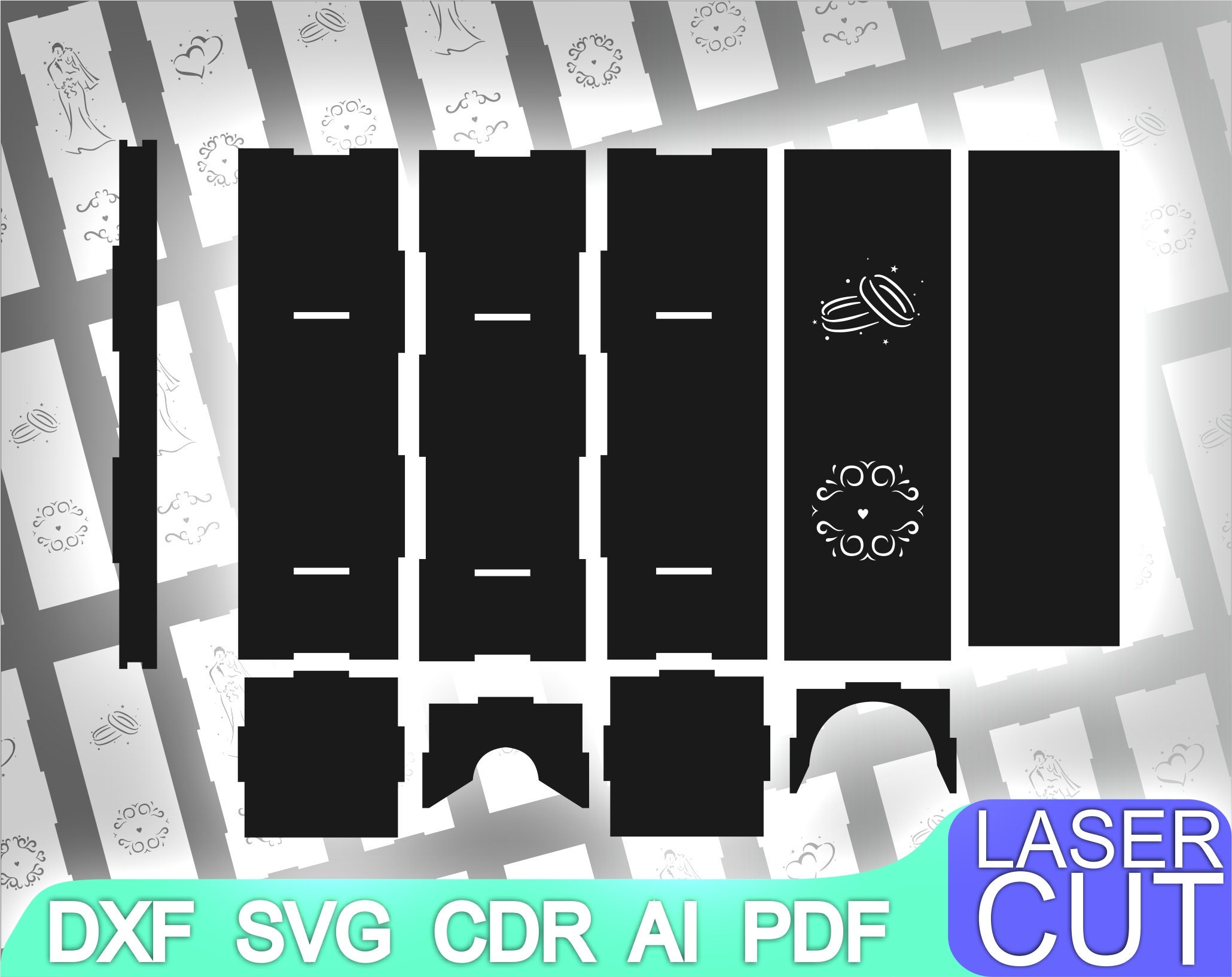 Laser Cut Box. Laser Cut Files SVG DXF CDR Vector Plans - Etsy Canada