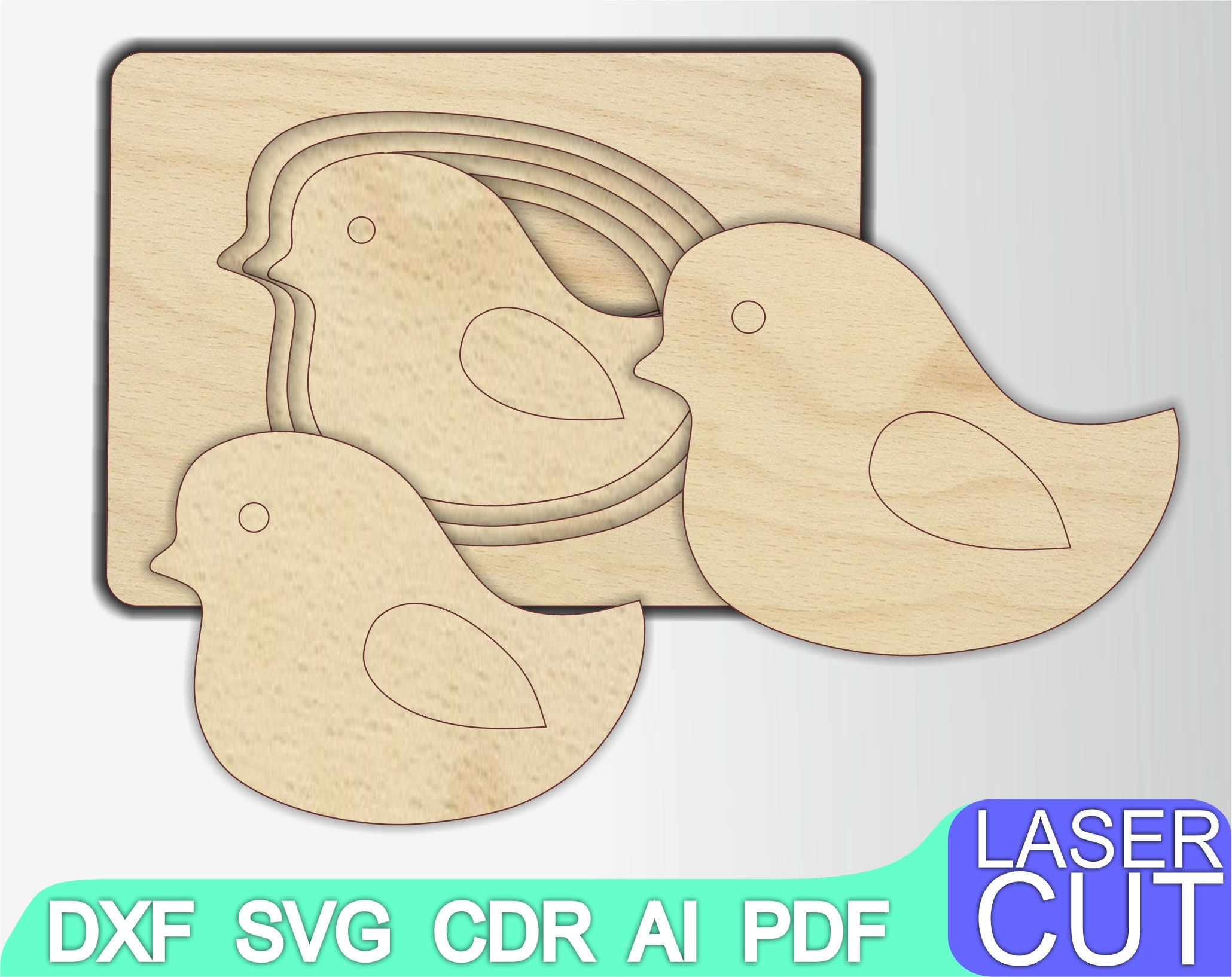 Download Puzzles Animals Puzzle Laser cut files SVG DXF CDR vector | Etsy