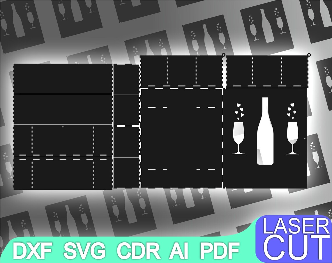 Laser Cut Box. Laser Cut Files SVG DXF CDR Vector Plans - Etsy