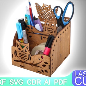 Organizer Laser cut files SVG DXF, CDR vector plans, laser file, cnc pattern, cnc cut, laser cut, Digital, Vector Files, Cdr, Ai, Svg