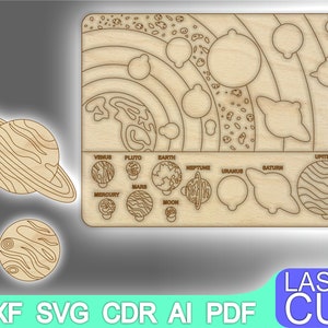 Spirograph Kit Educational Games for Child Laser Cut Vector Download Laser  Cut Pattern Dxf Cdr Ai SVG Files CNC File 