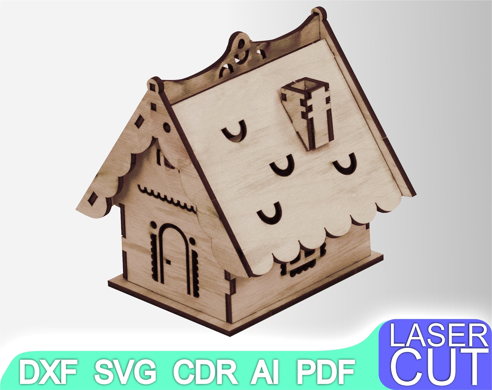 Laser Cut Box. Laser Cut Files SVG DXF CDR Vector Plans Etsy