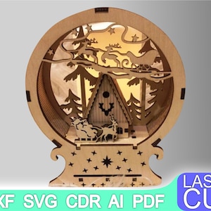 Night light Laser cut files Cnc router plans DXF SVG CDR Lamp vector Instant download file cnc vector plans, cnc pattern, cnc cut, Laser cut