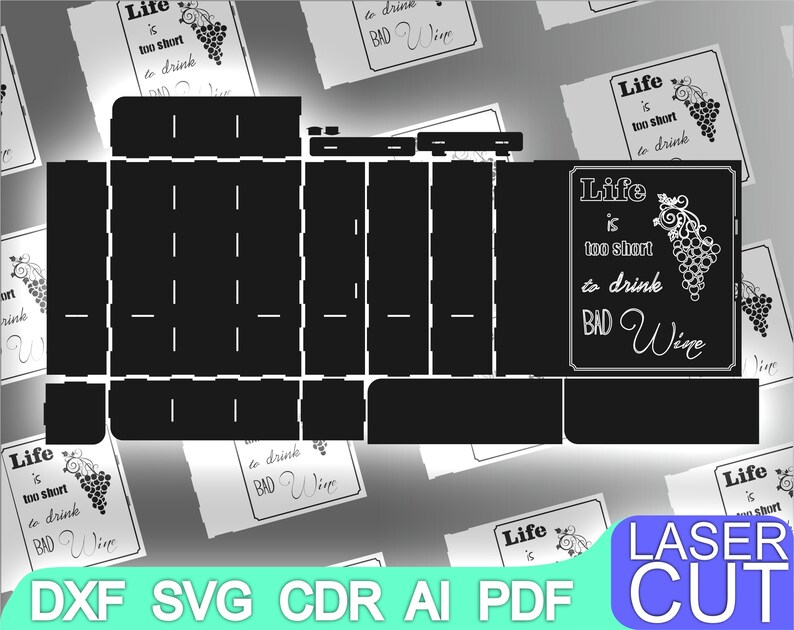 Laser Cut Box. Laser Cut Files SVG DXF CDR Vector Plans - Etsy