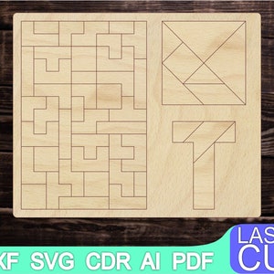 Wooden Tetris Game Vector for CNC Svg Vector File Vector Cut - Etsy