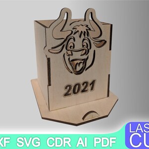 Pen holder Organizer Laser cut files SVG DXF, laser file, cnc pattern, cnc cut, laser cut, Digital, Vector Files, Cdr, Ai, Svg