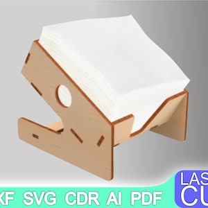 Wedding Napkin holder laser cut file, CNC Router, Digital, Vector Files, Dxf, Cdr, Ai, Svg